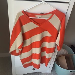 New York and Company longer sweater orange L